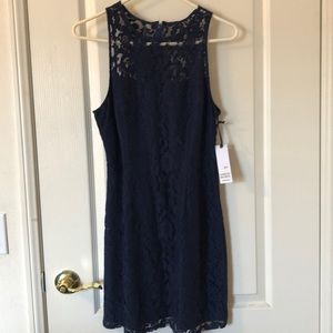 Blue lacey flower dress